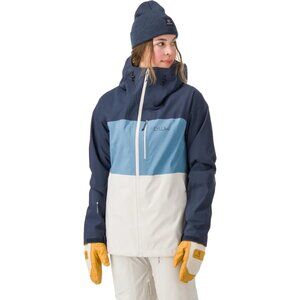 FLYLOW W LUCY JACKET Color: NIGHT/VINTAGE BLUE/MARBLE, Size: S